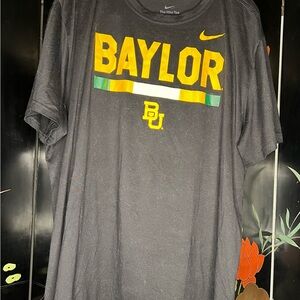 Nike Black and Yellow Baylor Short Sleeve Tee